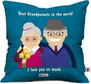 Exclusive Gifts for Grandparents: Show Your Love with Thoughtful Gifts! Cherish Your Grandparents with Indigifts’ Best Quotes Cushion Cover Set!
