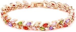 Sparkle and Shine: White Crystal Bracelet for Women – Perfect Valentine’s Day Gift!