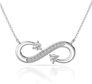 Thoughtful Valentine's Day Gifts for Your Beloved Wife Elegant Infinity Pendant Necklace: Perfect Gift for Her!