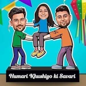 Thoughtful Birthday Surprises for Your Sister Celebrate Rakshabandhan with Personalized Toony Caricatures!