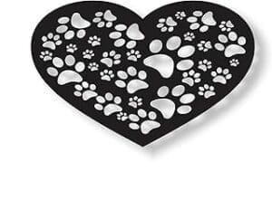 Unexpectedly Adorable Pet Presents for Every Occasion Paw-some Love Hearts Wall Decor: Perfect Gift for Dog Lovers!