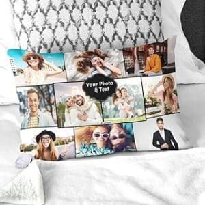 Thoughtful Birthday Surprises for Your Sister Personalized Satin Printed Pillow: Perfect Birthday Gift for Sister or Brother – 16×24 inch Cover