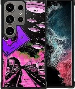 Unleash Your Phone’s Style with a Trippy Alien Pattern Case for Samsung Galaxy S24 Ultra!