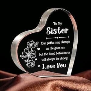 Personalized Sister Birthday Gift: Engraved Acrylic Plaque Keepsake – Ideal for Christmas or Birthdays! Personalized Sister Birthday Gift: Engraved Acrylic Plaque Keepsake – Ideal for Christmas or Birthdays!