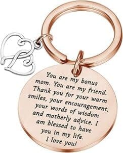 PLITI Step Mom Keychain: Thoughtful Gift for Bonus Mom & Mother-in-Law!