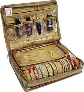 Ultimate Glamour Gift: Satin Makeup & Jewelry Organizer Set for Women and Girls