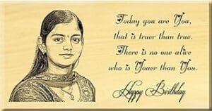 Capture Memories with Personalized Engraved Photo Plaque – Perfect Birthday Gift for Girls!