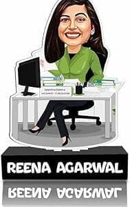 Personalized Caricature Standee: Unique Gift for Female Bosses & Employees!