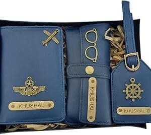 Luxe Leather Travel & Work Gift Set: Personalized for You