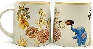 Floral Chic Ceramic Mugs: Ideal Gift for Your Bestie!