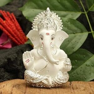 Celebrate Diwali with Silver Plated Ganesha Idol – A Symbol of Luck and Success!