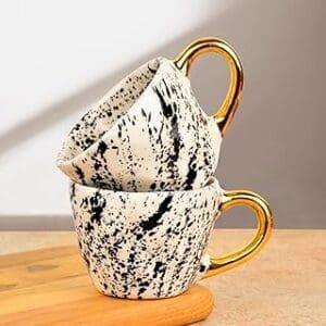 Spot the Perfect Gift: Handmade Dalmatian Ceramic Coffee Mugs for Tea Lovers!