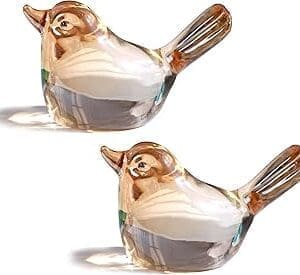 Exquisite Handmade Glass Birds: Perfect Gift for Her!