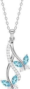 Fluttering Elegance: 925 Sterling Silver Butterfly Jewellery Set – Ideal Gift for Her!