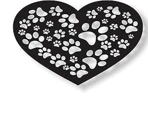 Paw-some Love Hearts Wall Decor: Perfect Gift for Dog Lovers!
