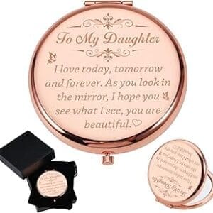 Luxurious VANLOVEMAC Compact Mirror: Ideal Gift for Stylish Teens and Daughters-in-Law!