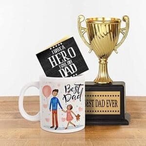 Dad’s Winning Combo: Trophy Mug, Greeting Card & More!