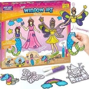 Unleash Creativity with Imagimake Window Art – Princess Glass Painting Set for Girls 5+
