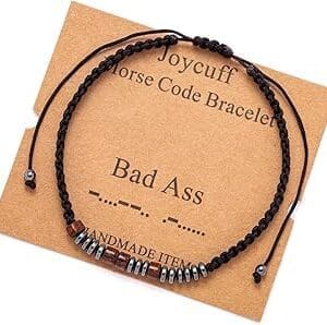 JoycuFF Morse Code Bracelet: Inspire with a Secret Message Gift for Her
