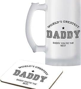 Cheers to Dad: Personalized Frosted Beer Mug Gift Set for Father’s Day