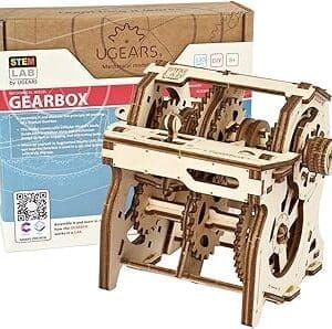 Unlock STEM Power with Ugears Gearbox Model Kit – Ideal Gift for All Ages!