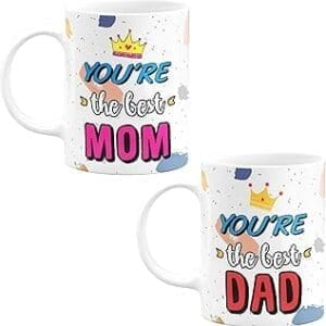 Eagletail India World Best Parents Mugs – Mom and dad Mugs to Gift on Birthday/Anniversary