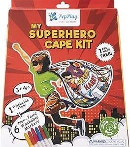 Unleash Your Inner Superhero with PepPlay Coloring Kit & Eye Mask – Perfect Birthday Gift for Kids 4-8!