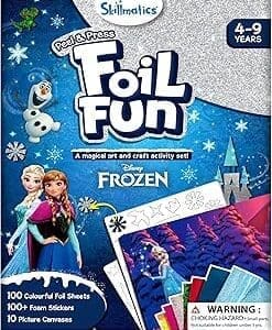 Unlock Imagination with Skillmatics Paper Art & Craft – Foil Fun Disney Frozen! Ideal for Kids 4-9